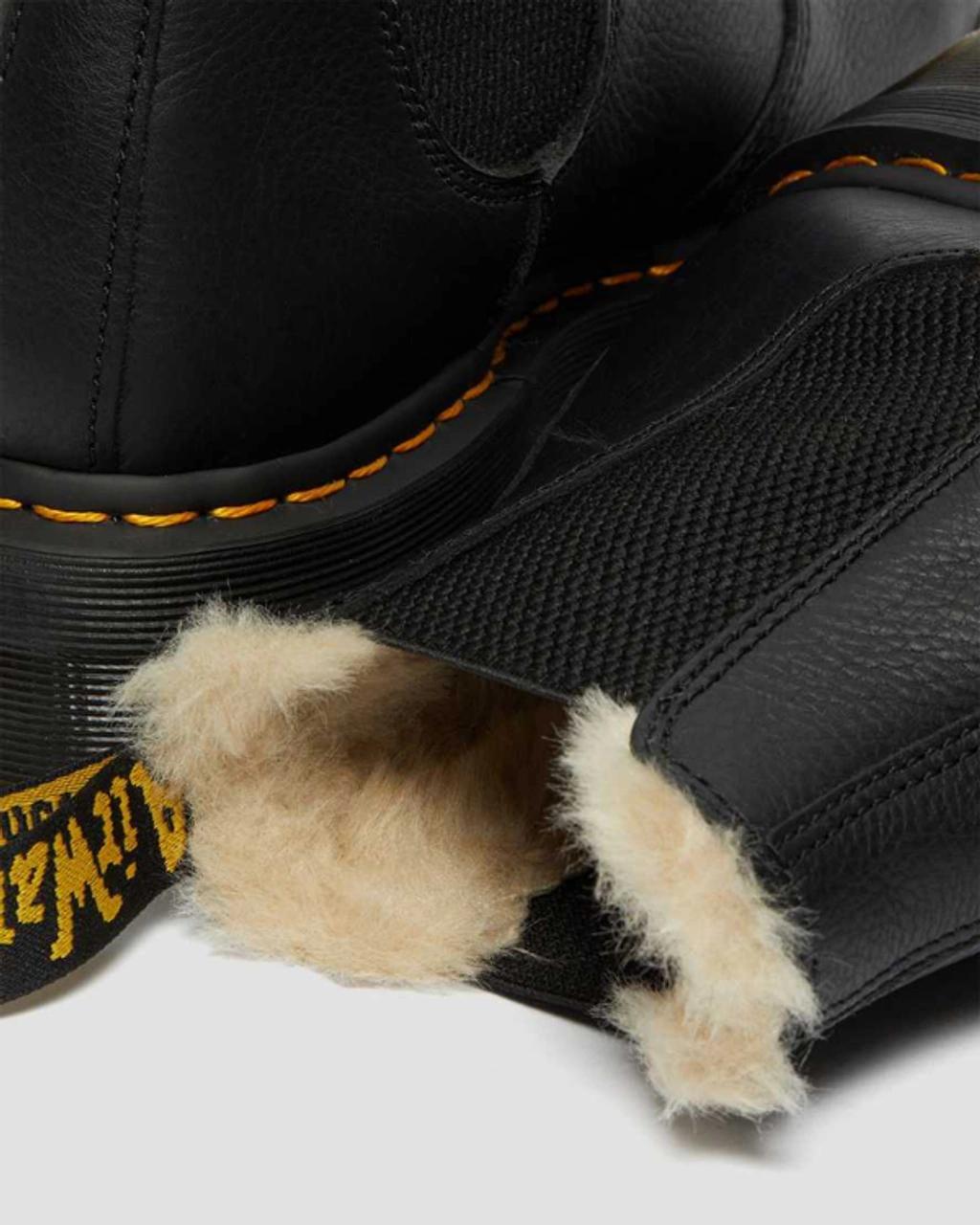 2976 Faux Fur Lined Platform Chelsea Boots Product Image