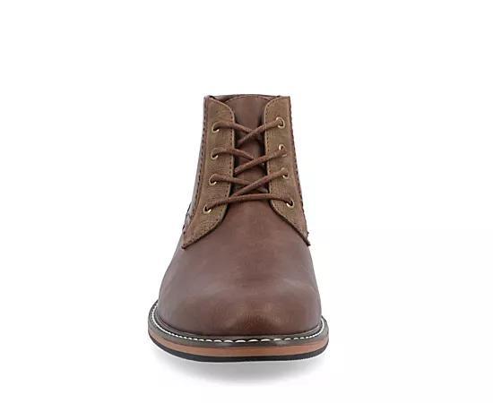 VANCE Franco Men's Plain Toe Chukka Boots, Size: 11 Wide, Brown Product Image