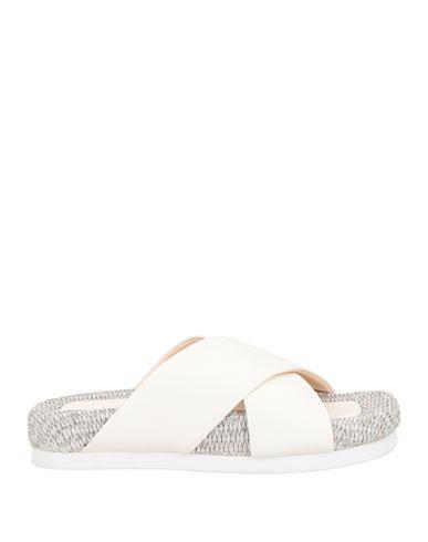 AGL ATTILIO GIUSTI LEOMBRUNI Agl Woman Espadrilles Off White Size 8 Leather Product Image