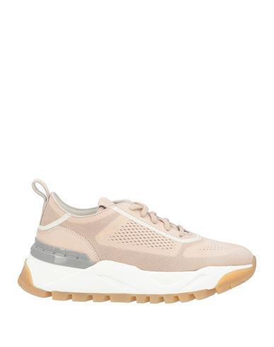 SANTONI Woman Sneakers Blush Size 8 Leather In Pink Product Image