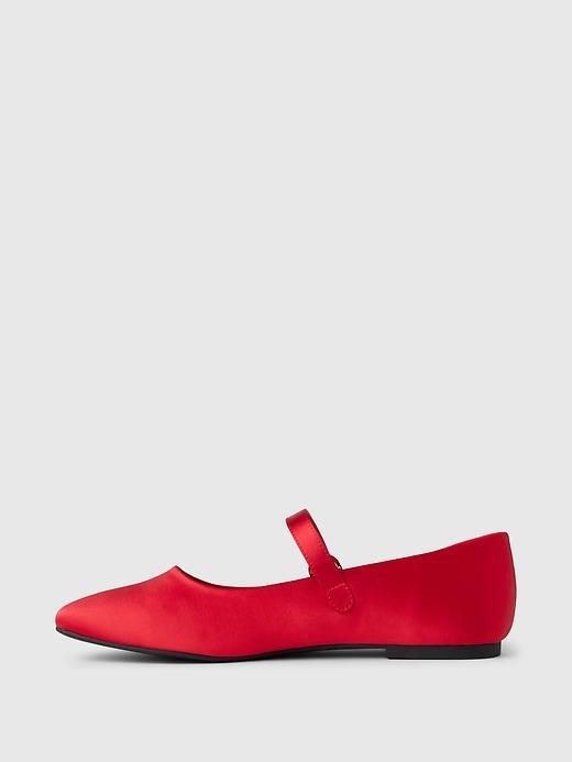 Satin Ballet Flats Product Image