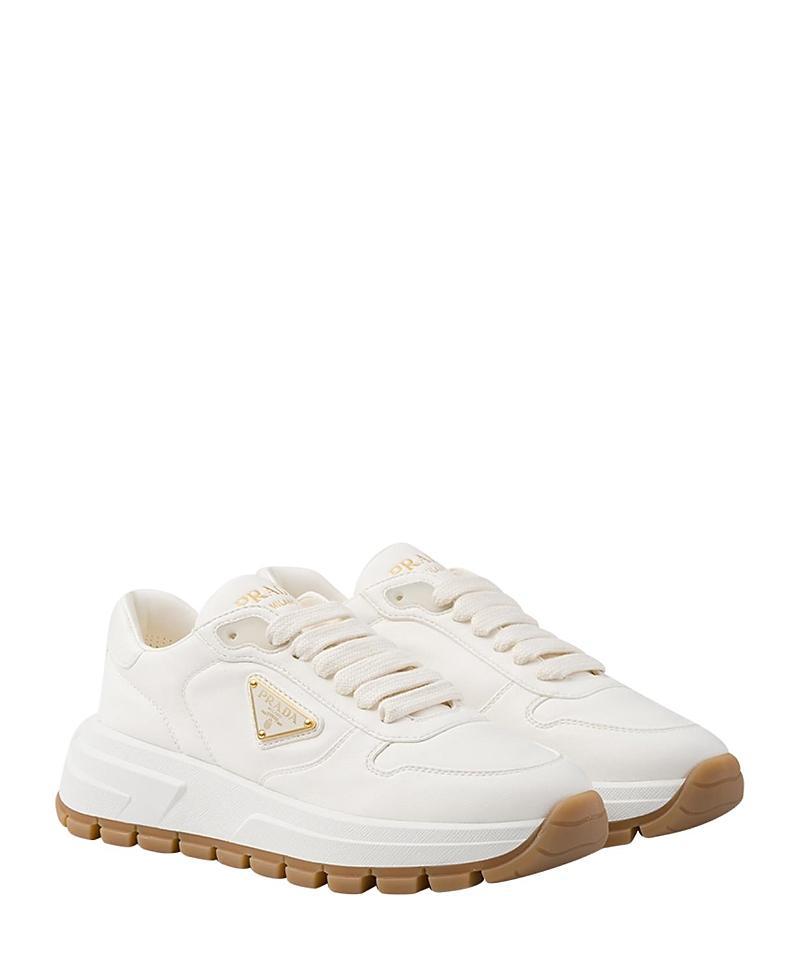 Womens Leather Sneakers Product Image