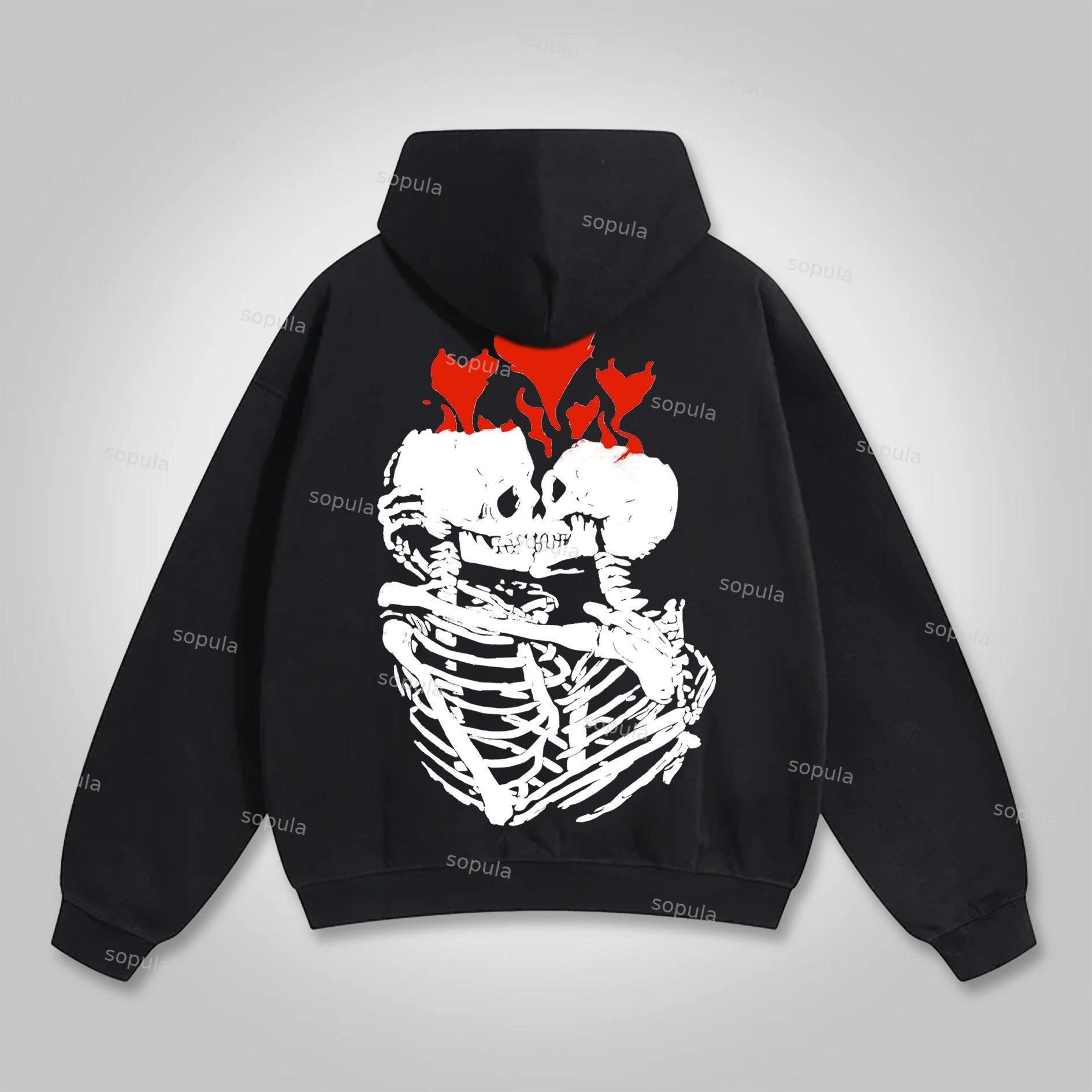 Til Death Do Us Part Graphic Puff Print Hoodie Product Image