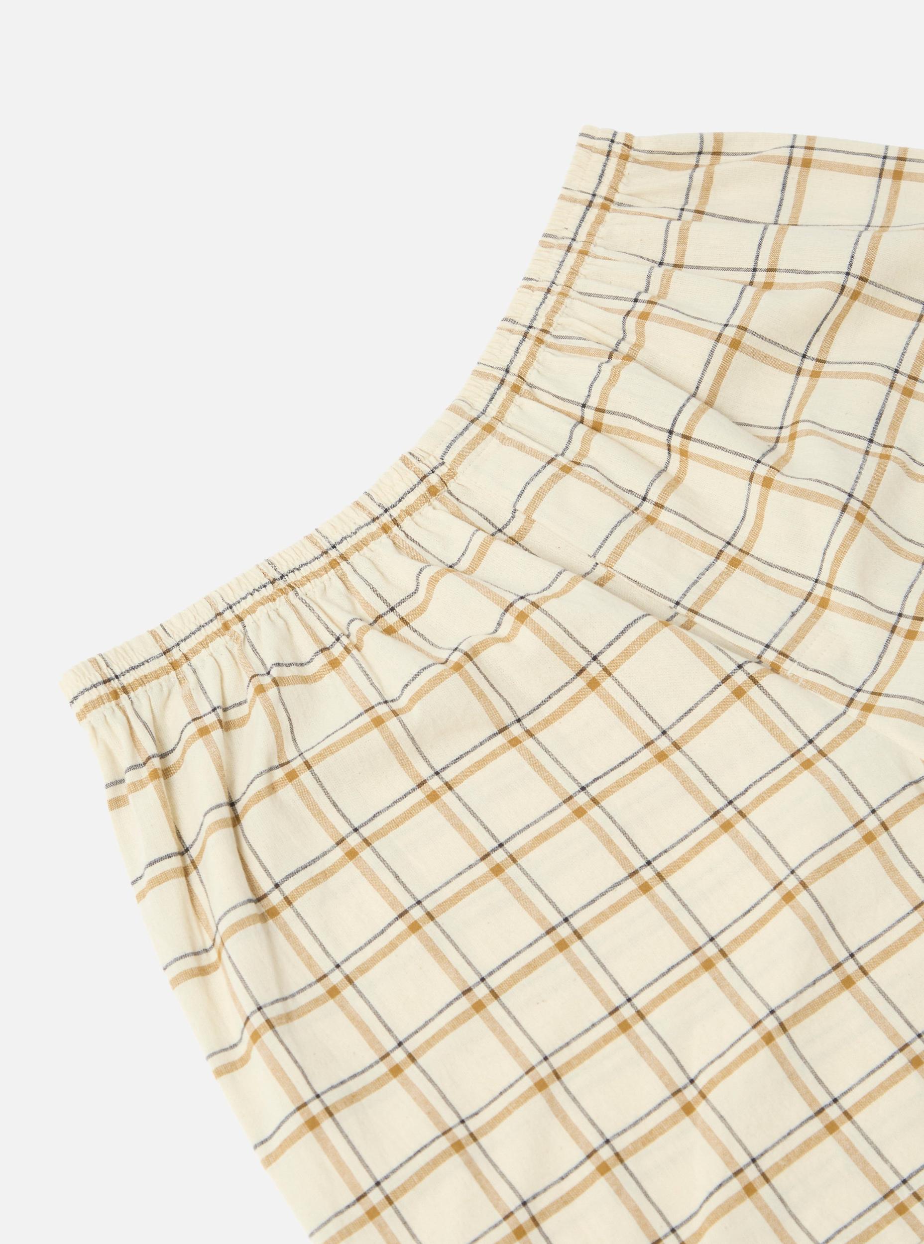 Universal Works Boxer Short in Ecru PJ Plaid Product Image