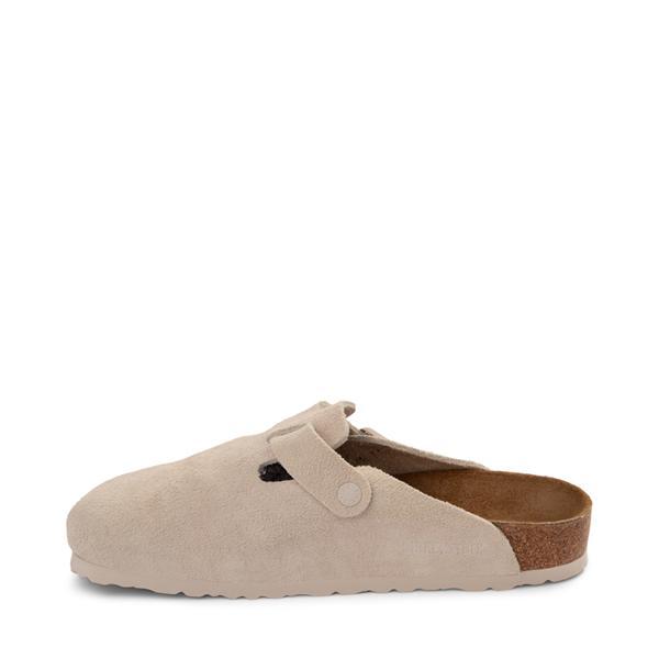Mens Birkenstock Boston Soft Footbed Clog - Antique White Product Image