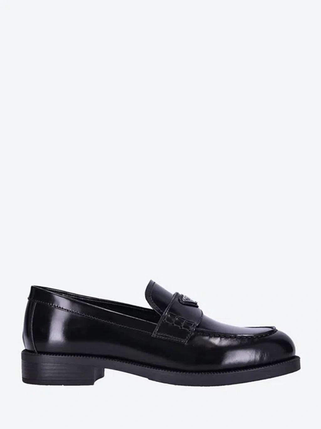 PRADA Black Calf Leather Loafers Product Image