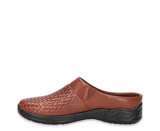 Easy Street Janalee Women's Tan Woven Embossed Comfort Mules, Size: 7.5 Product Image
