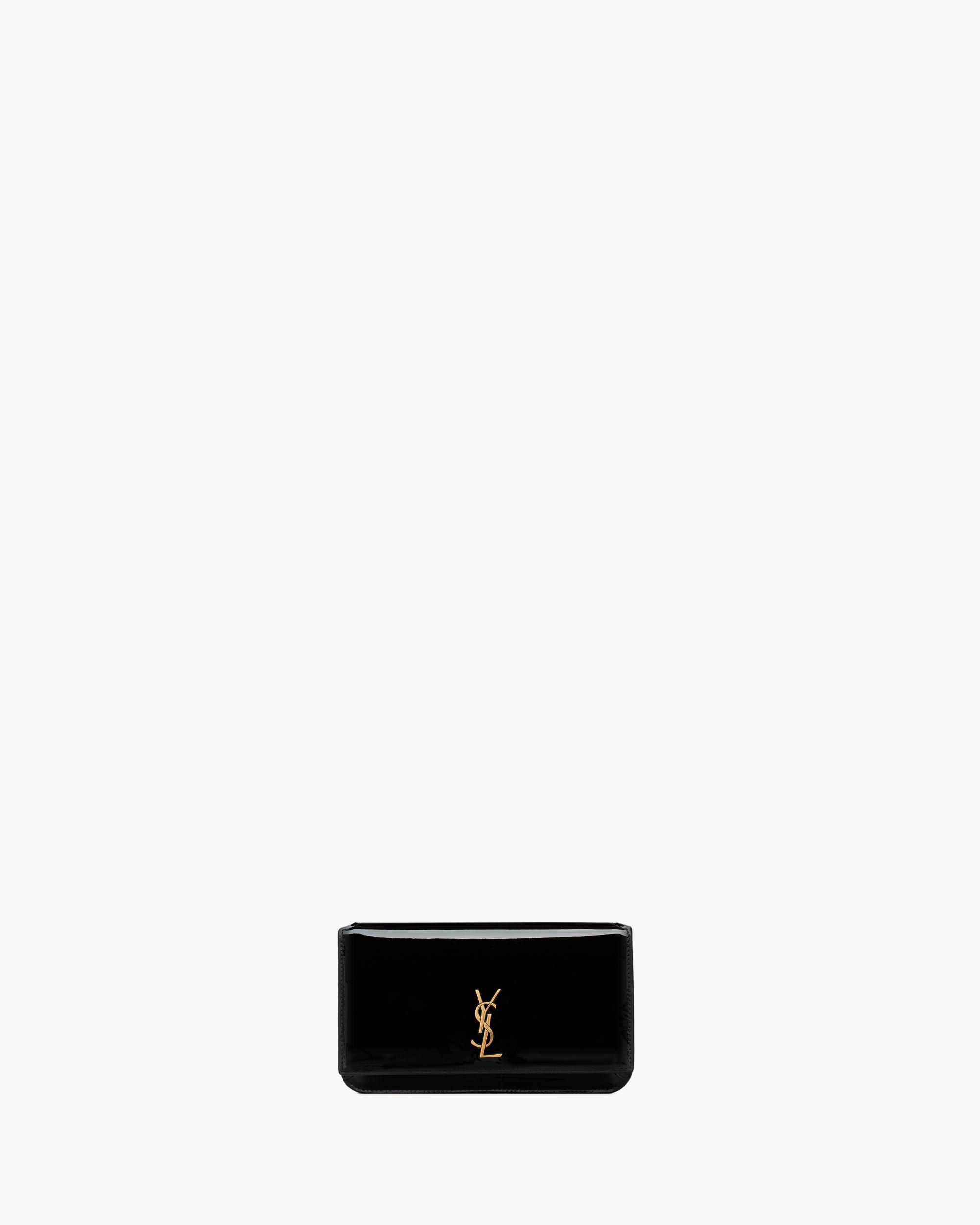 CASSANDRE phone holder IN PATENT LEATHER Product Image