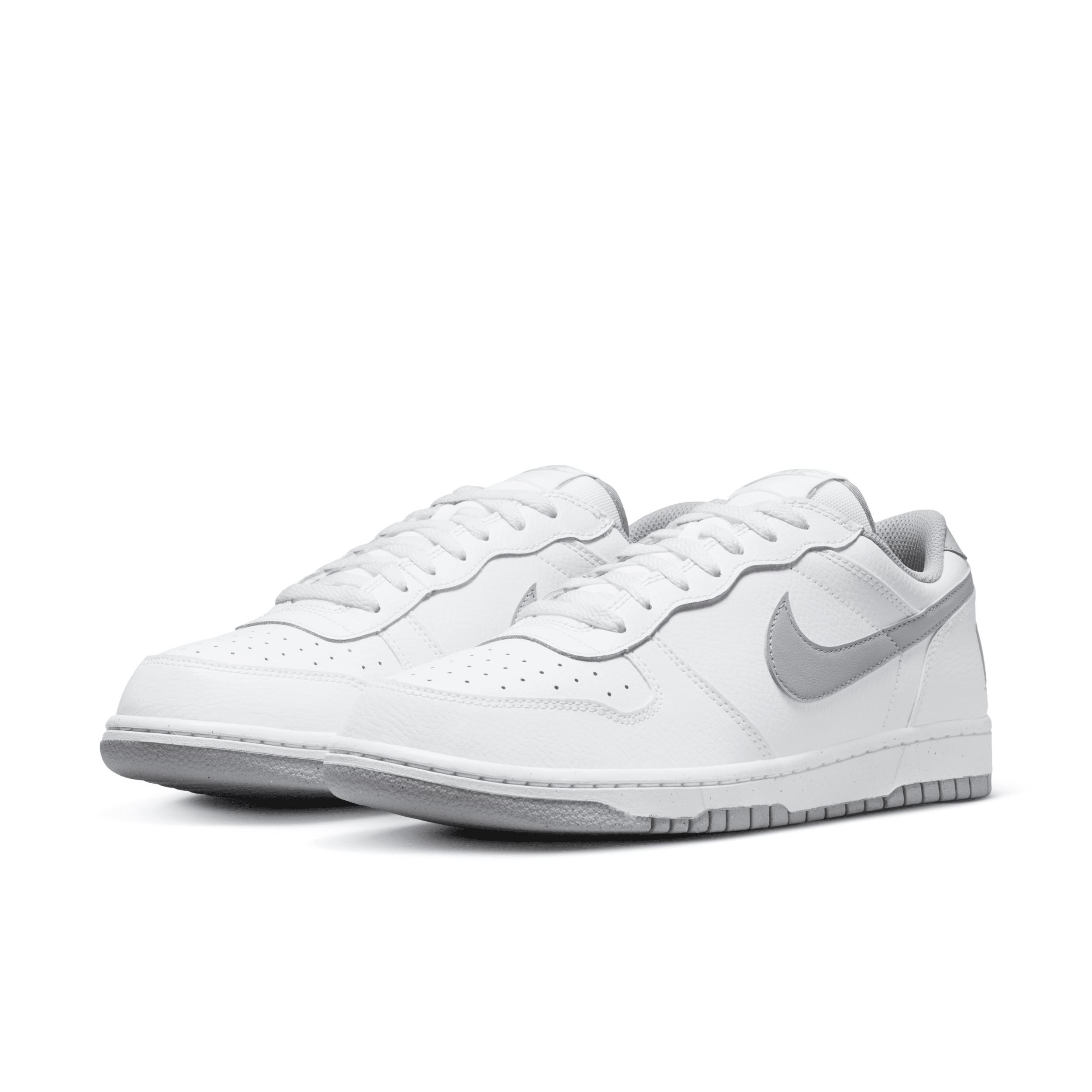 Men's Nike Big Low Sneakers, Size: 13, White Wolf Gray Product Image