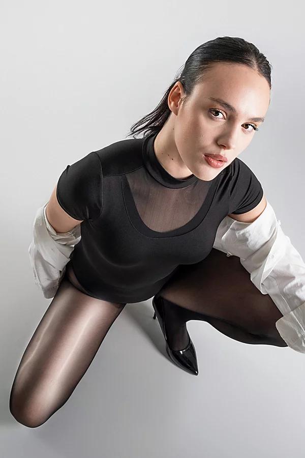 LECHERY® Lustrous Silky Shiny 40 Denier 1 Pair of Pantyhose, Women's, Size: Large-XL, Beige Product Image