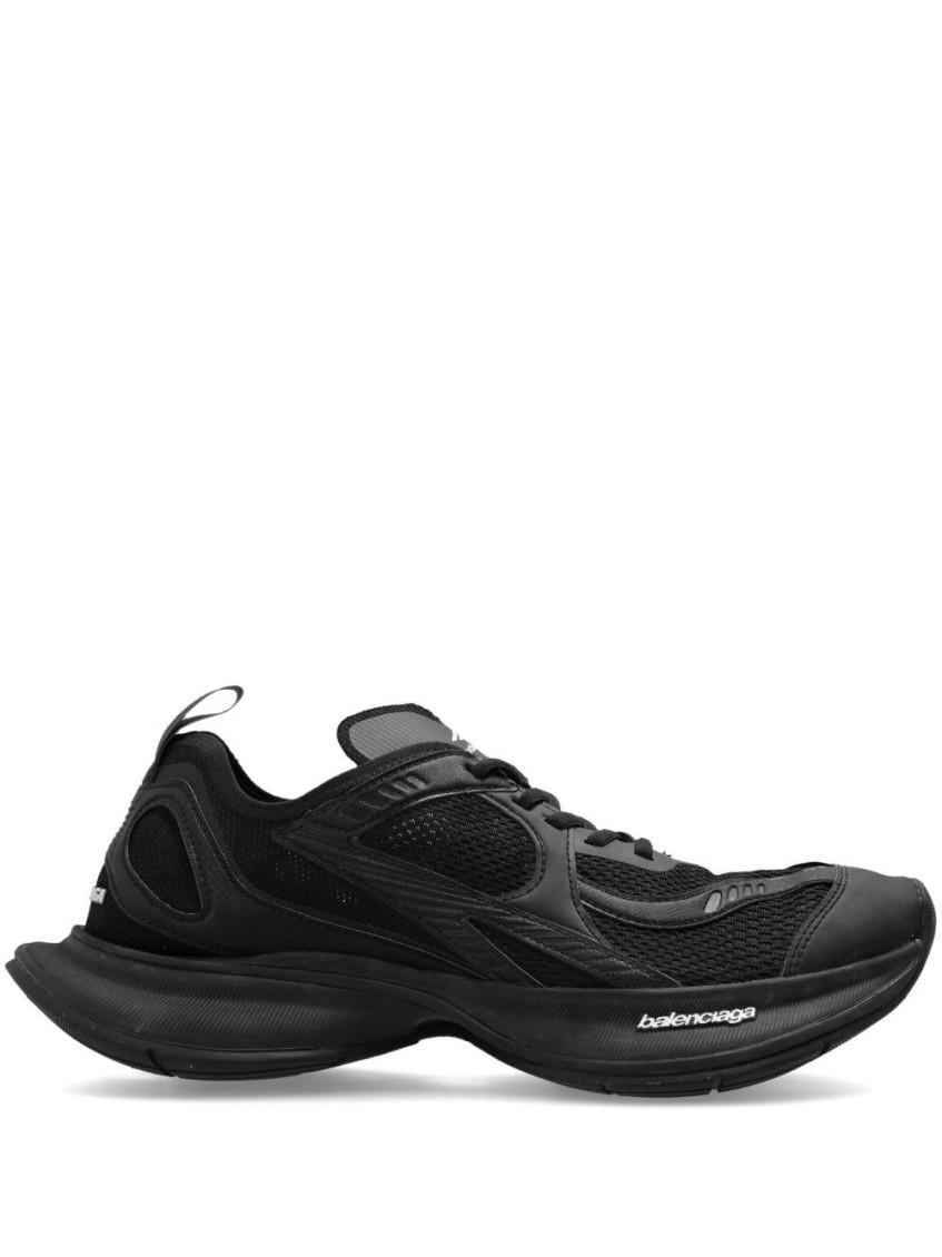 BALENCIAGA Black Mesh And Rubber Circuit Sneakers Product Image