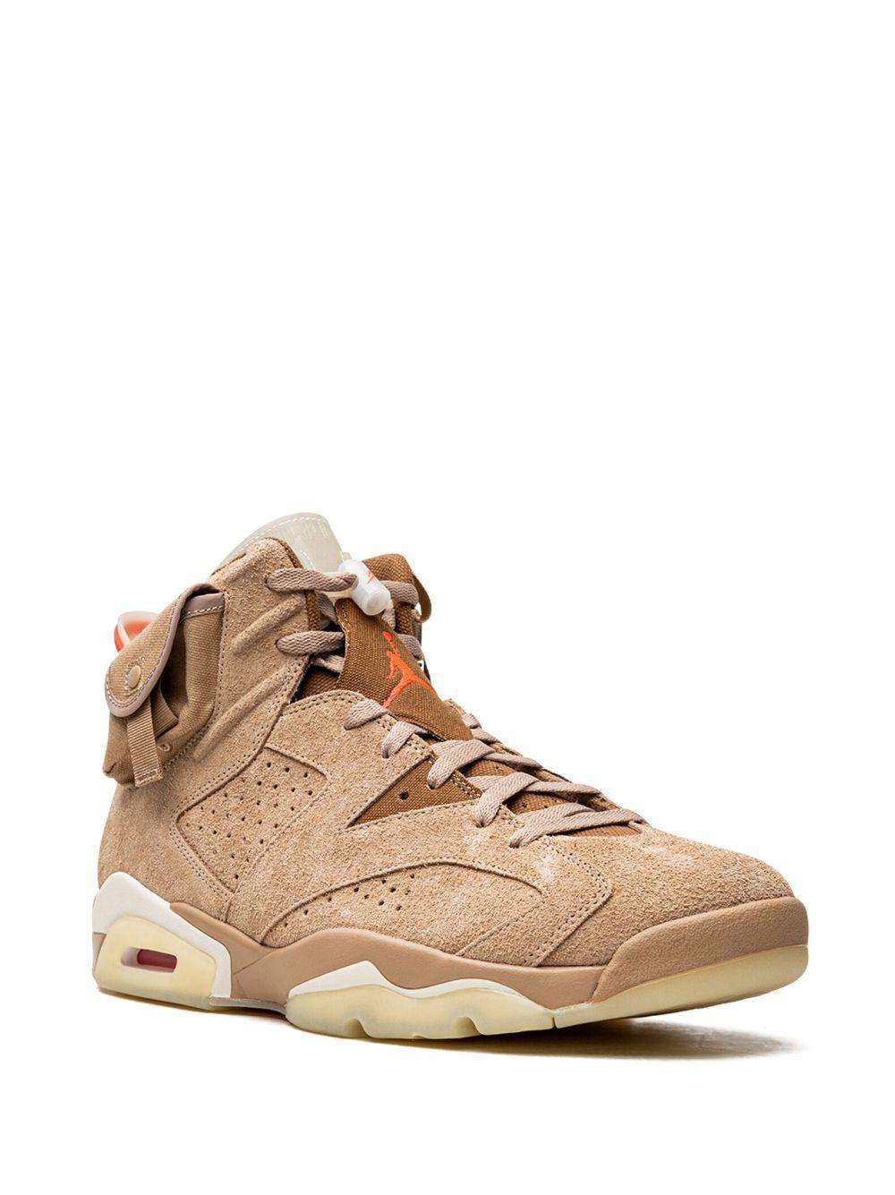 x Travis Scott Air Jordan 6 Retro SP "British Khaki Promo Sample" sneakers Product Image