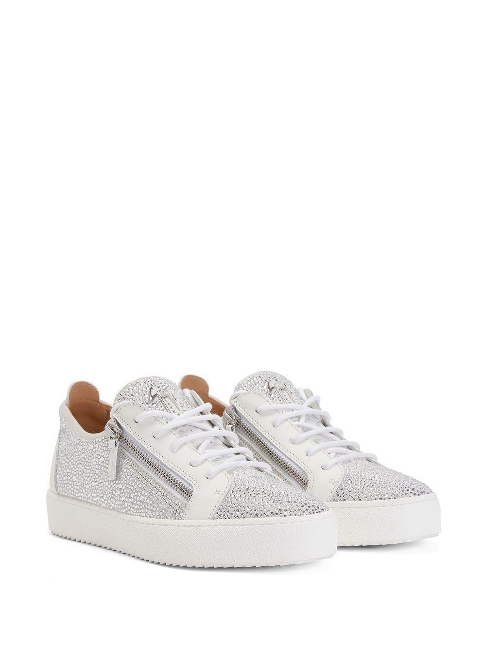 rhinestone low-top sneakers  Product Image