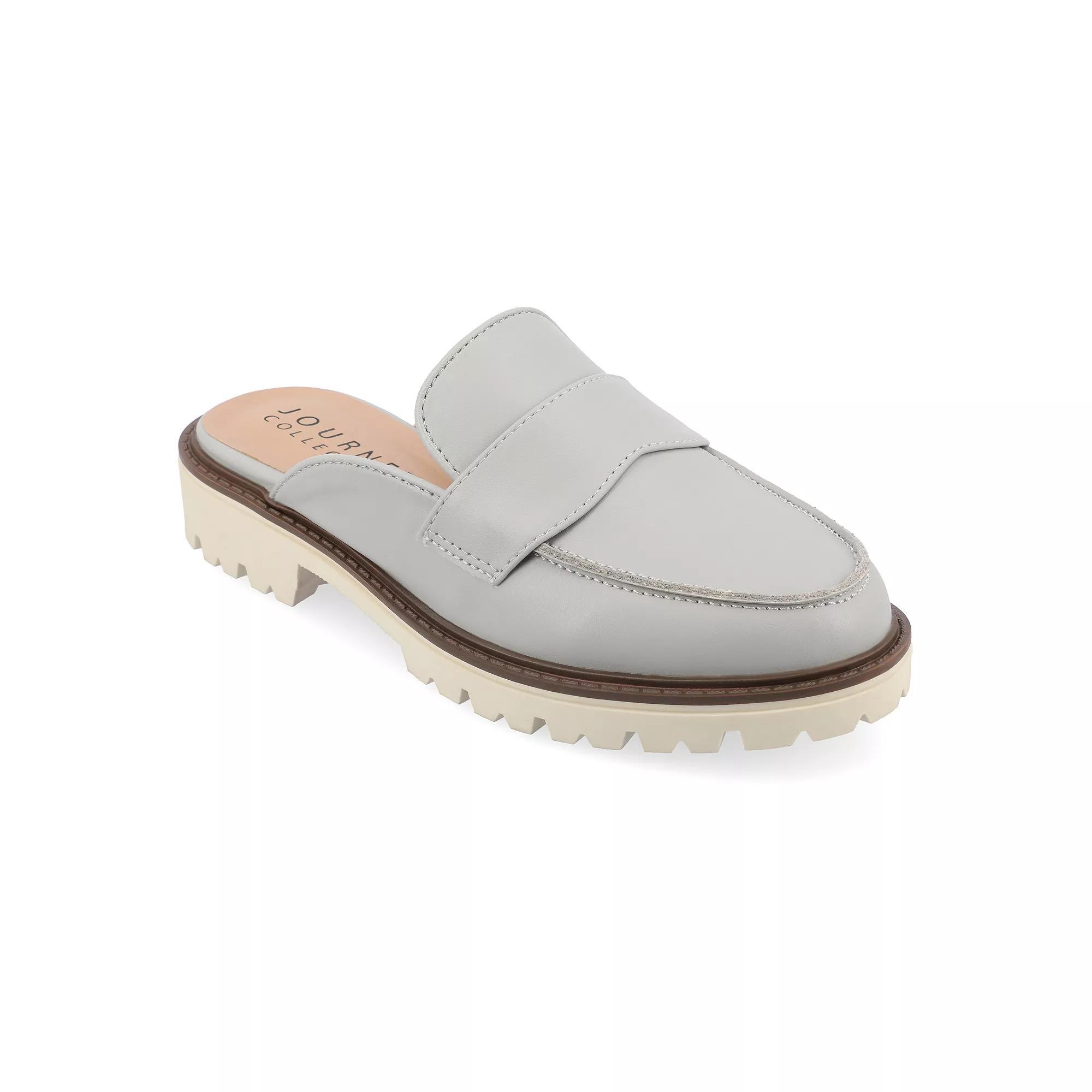 Journee Tru Comfort Foam™ Miycah Women's Mule Flats, Size: 6, Gray Product Image