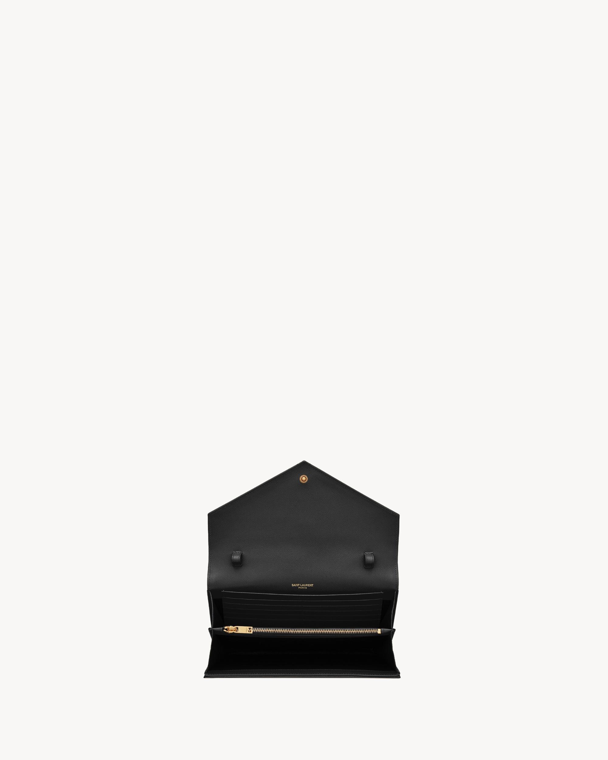 CLASSIC CASSANDRE CHAIN WALLET IN GRAIN DE POUDRE LEATHER Product Image