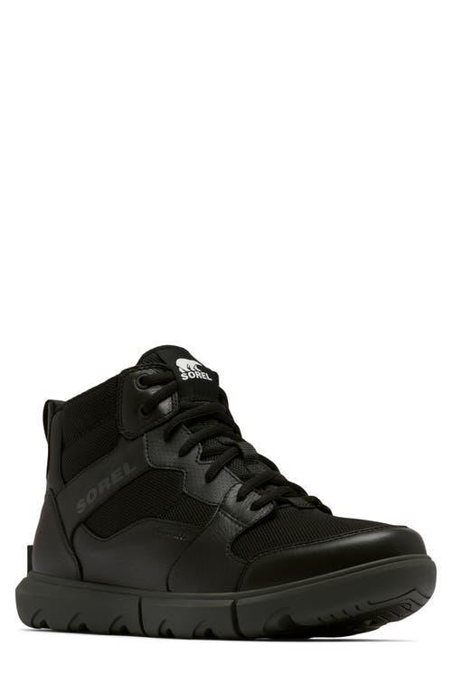 SOREL Explorer Next Sneaker Mid Waterproof Jet) Men's Shoes Product Image