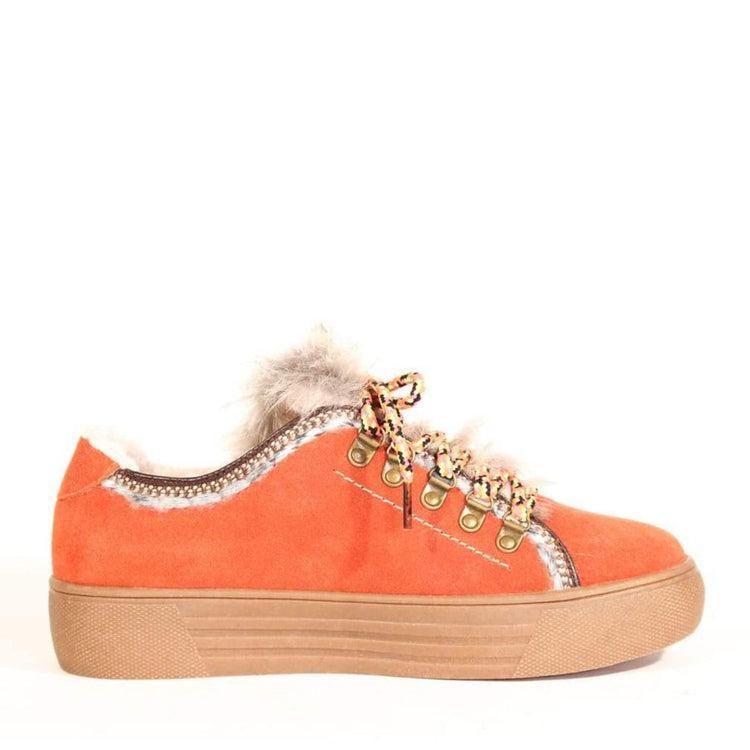 Cyclone Suede Shearling Sneakers Product Image