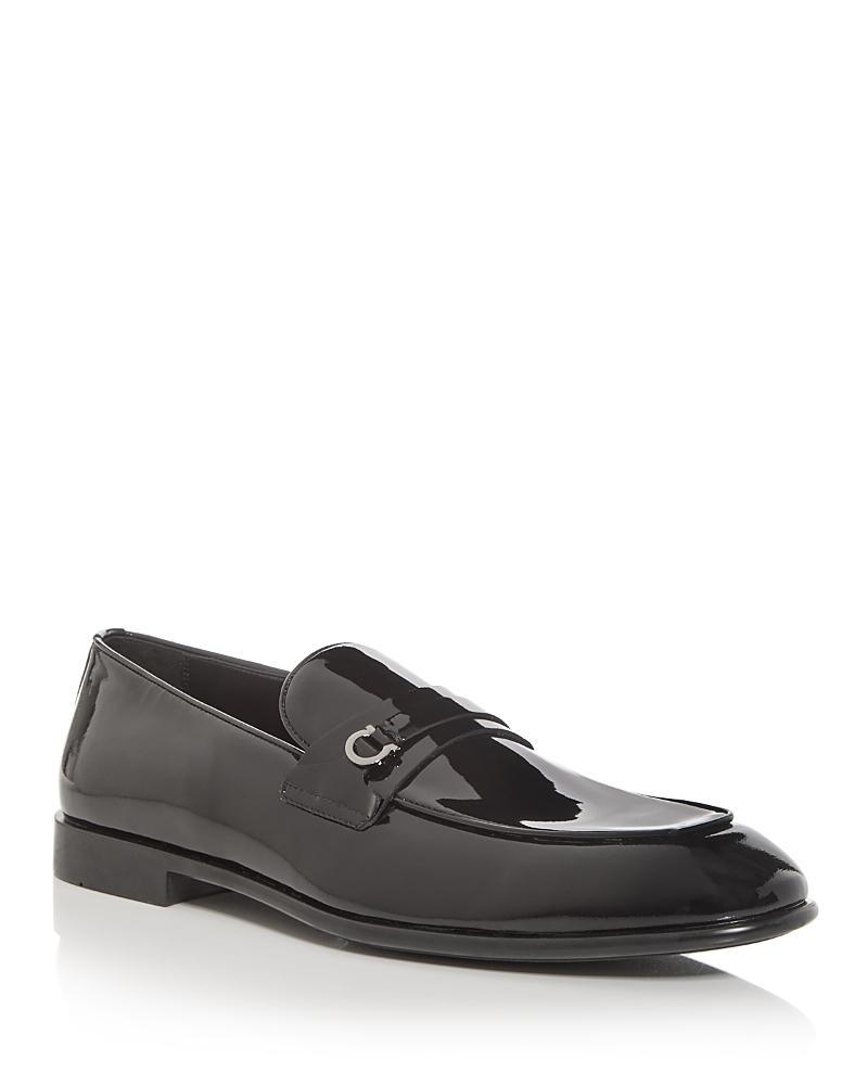 Ferragamo Mens Desio Leather Loafers Product Image