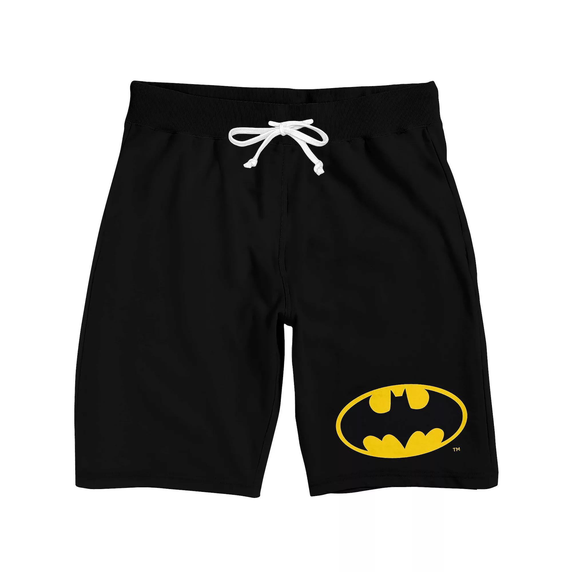Mens DC Comics Batman Classic Logo 9 Sleep Shorts Product Image