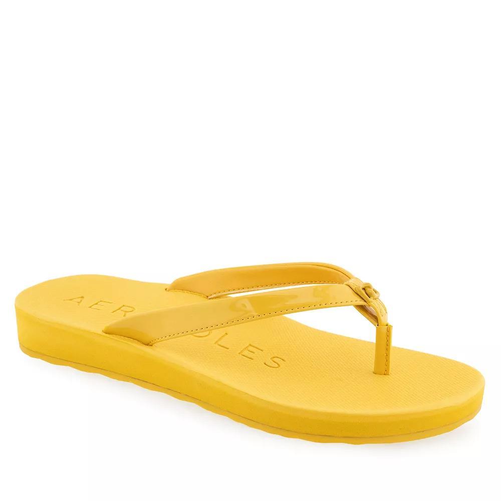 Aerosoles Jace Women's Flip-Flop Sandals, Size: 7.5 Medium, Yellow Product Image