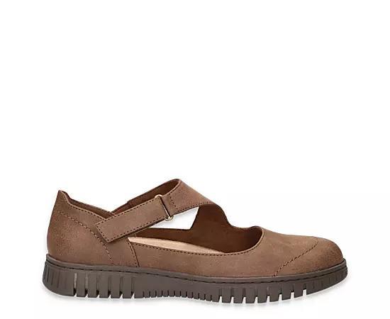 Easy Street Joyful Women's Mary Jane Flats, Size: 6.5 Wide, Brown Product Image