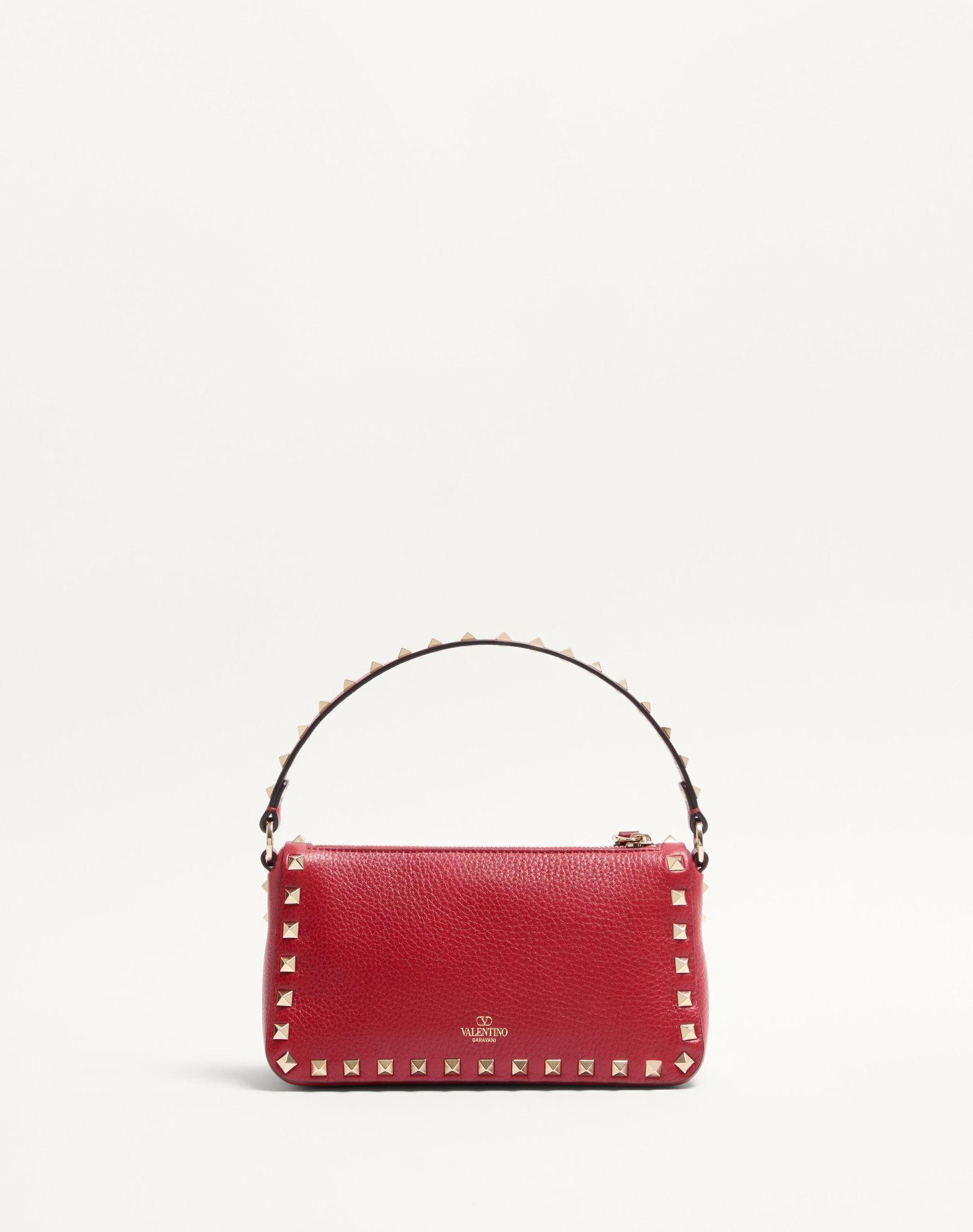 Small Rockstud Grainy Calfskin Crossbody Bag  Product Image