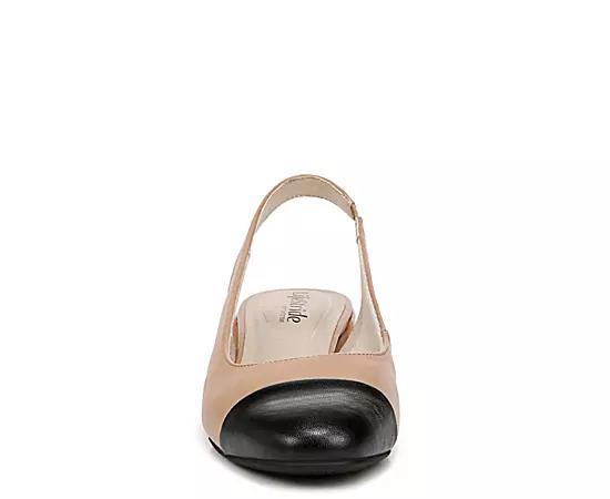 LifeStride Becoming Women's Slingback Pumps, Size: 9.5 Wide, Sienna Black Faux Product Image