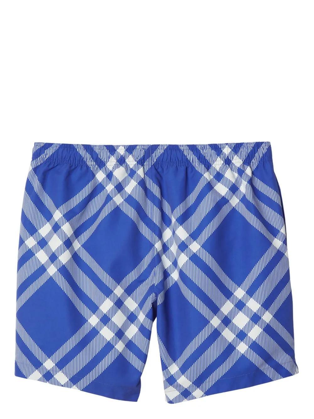 check-print swim shorts Product Image