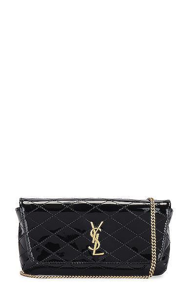 Saint Laurent Gaby Chain Phone Holder Bag in Black Product Image