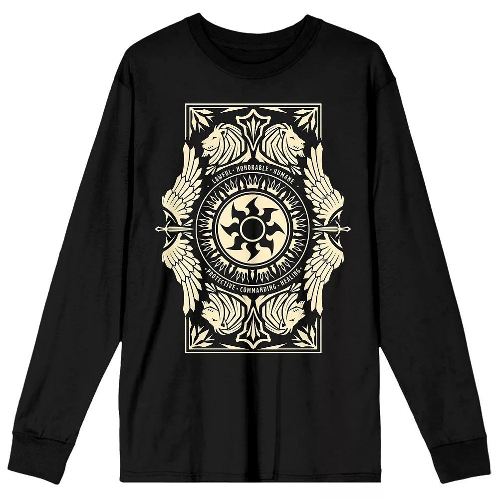 Men's Magic The Gathering White Logo Tee, Size: XL, Black Product Image