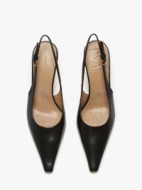CHAIN HEEL LEATHER SLINGBACK SANDALS in black | JW Anderson US  Product Image