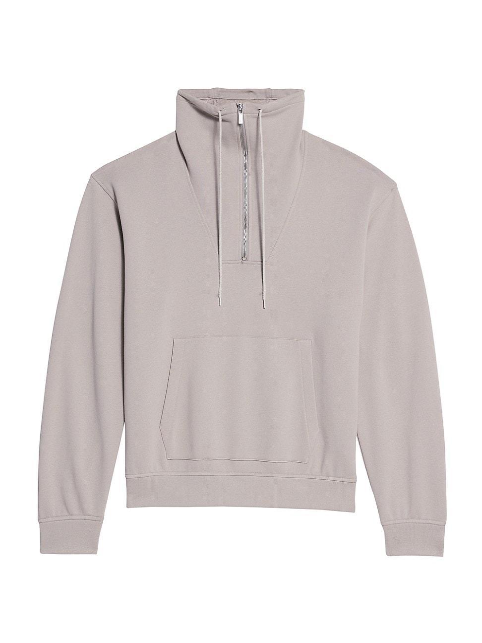 Mens Funnel Neck Half-Zip Sweatshirt Pullover Product Image