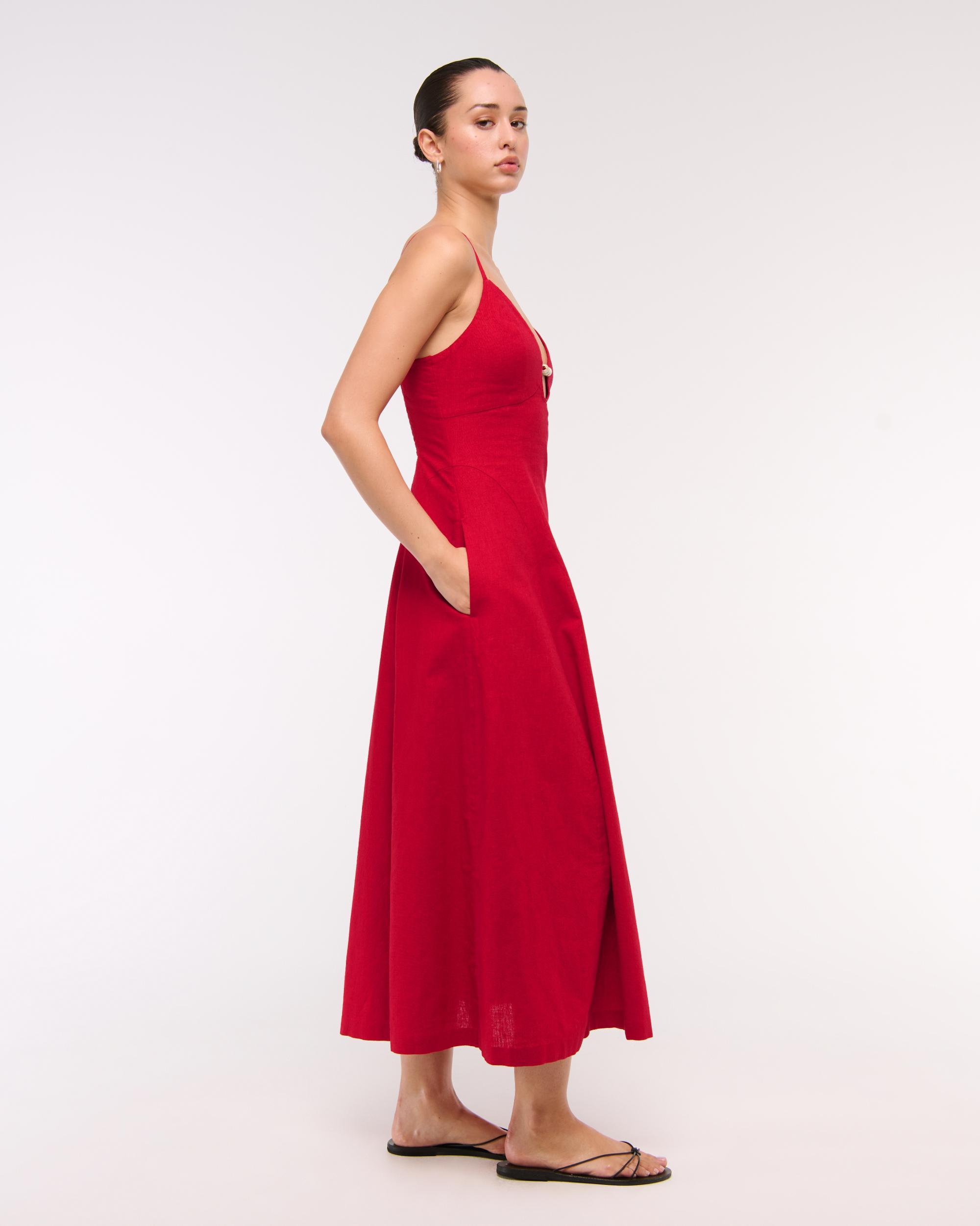 Beaded Flowy Midi Dress Product Image