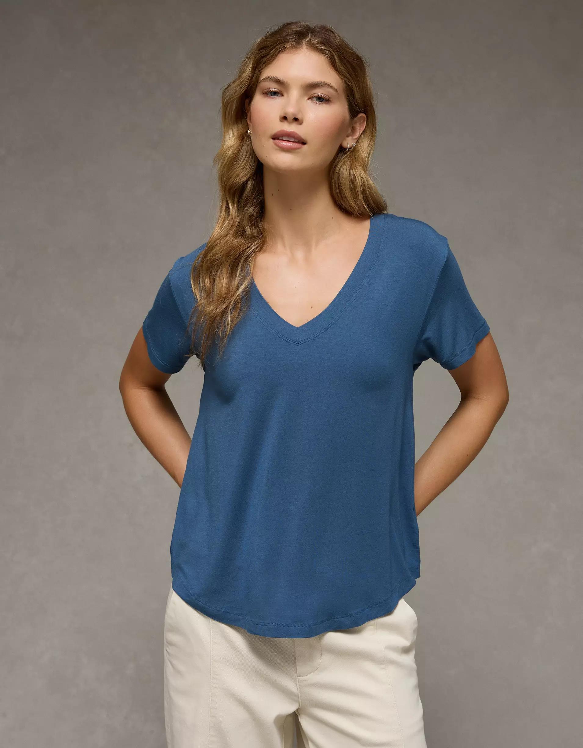 AE Soft & Sexy V-Neck T-Shirt Product Image
