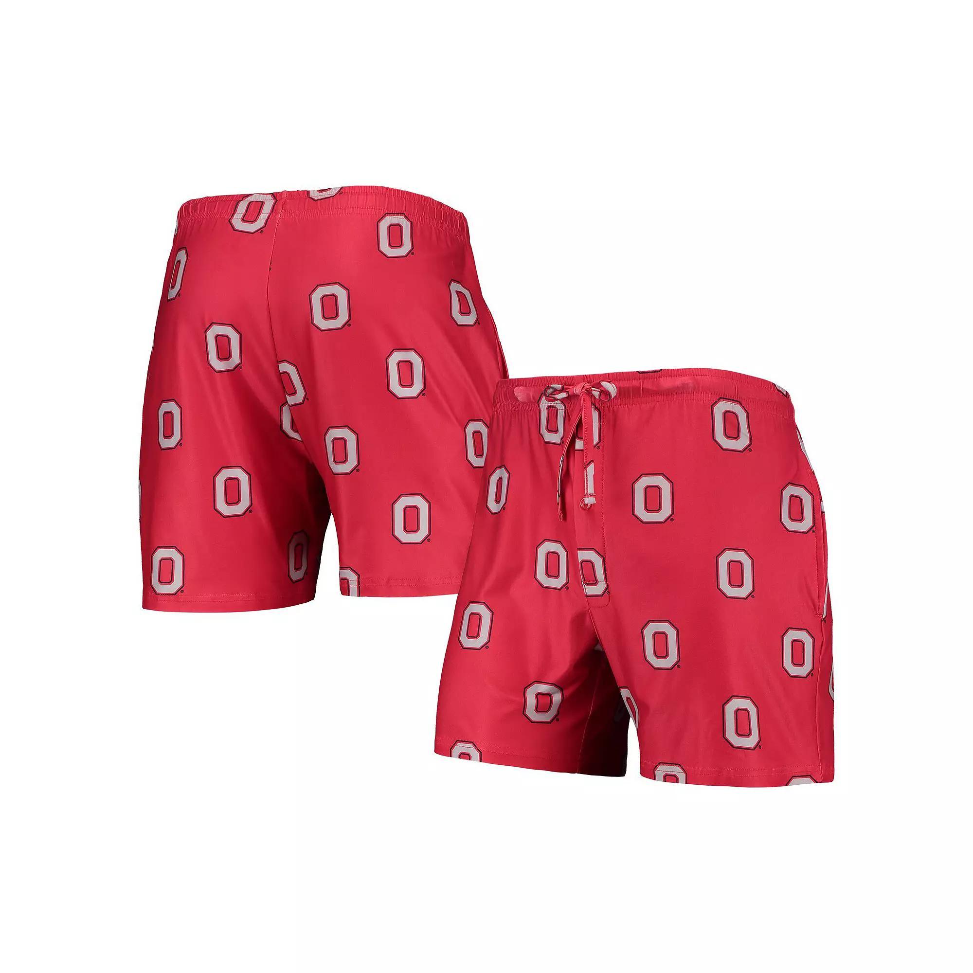 Mens Concepts Sport Scarlet Ohio State Buckeyes Flagship Allover Print Jam Shorts Product Image