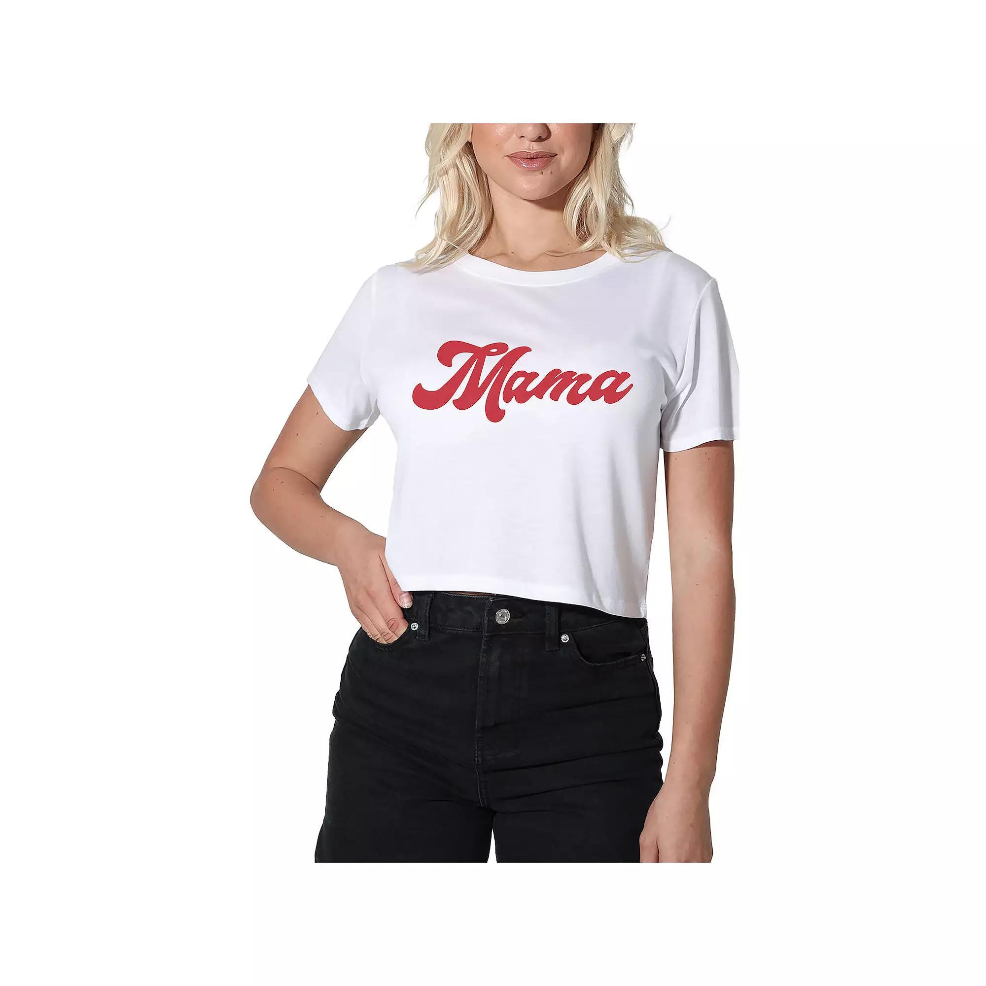 Women's Suburban Riot Merci Crop Tee, Girl's, Size: Large, White Product Image