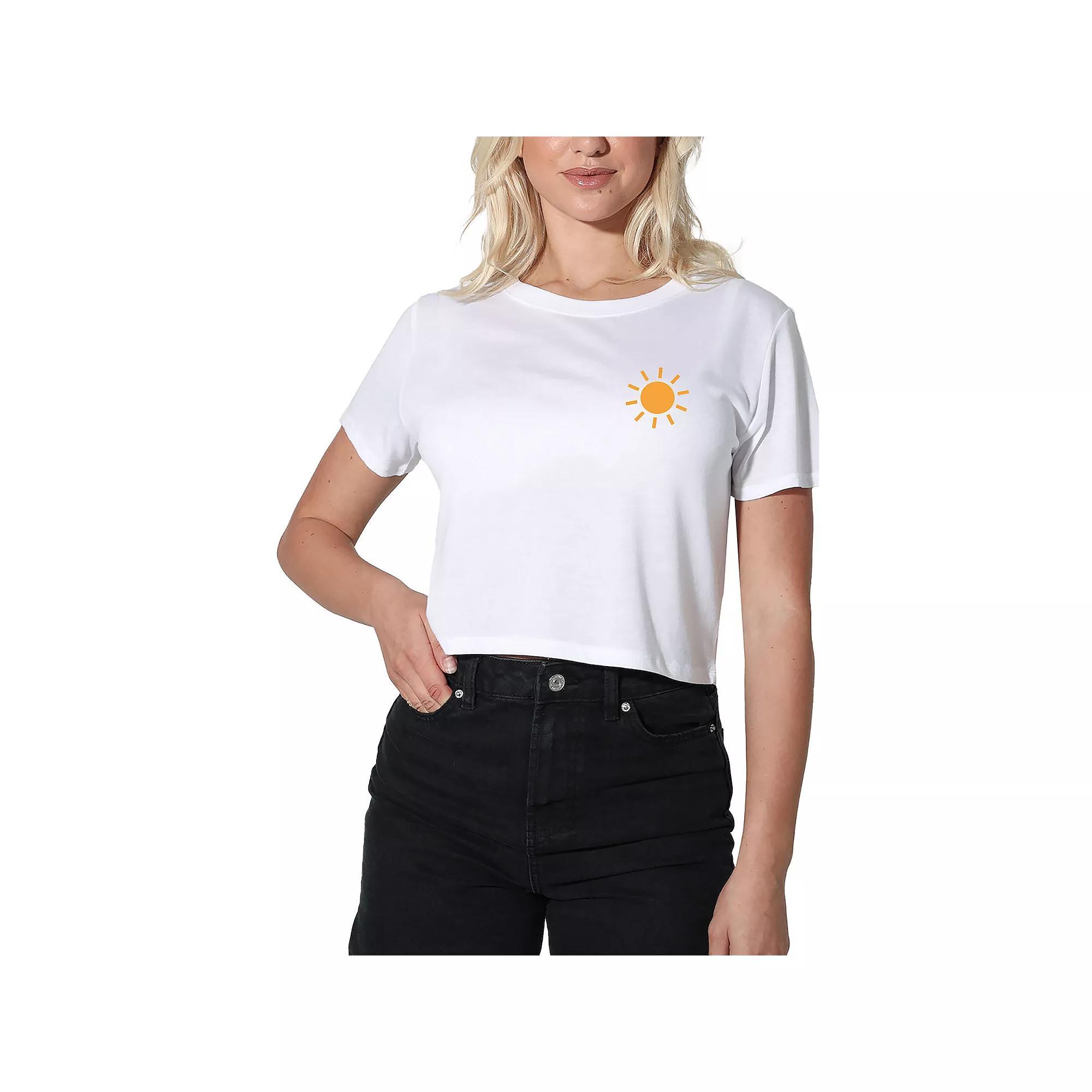 Womens Suburban Riot Frenchie Mom Crop Tee, Girls Product Image