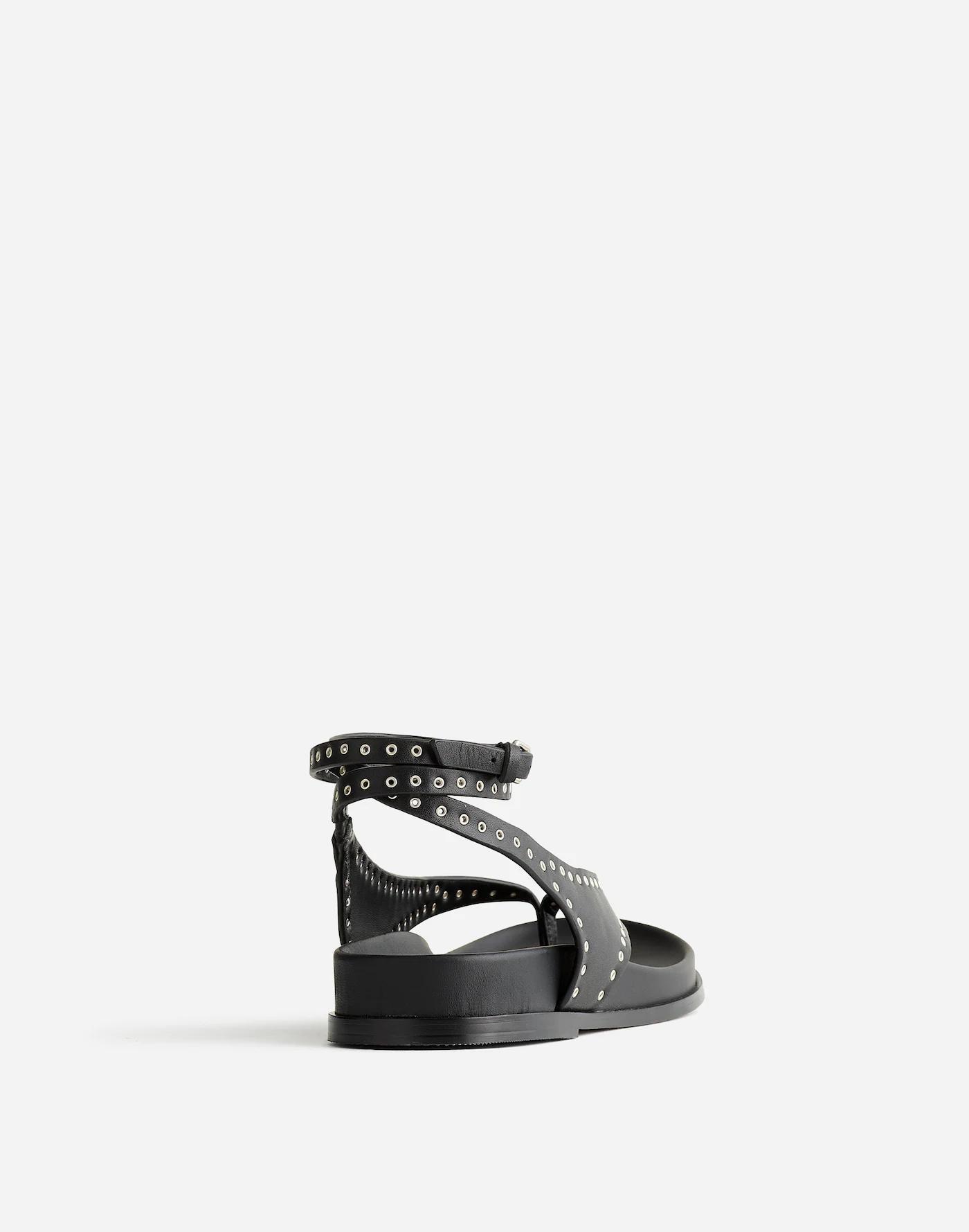 The Eleni Ankle-Wrap Thong Sandal Product Image