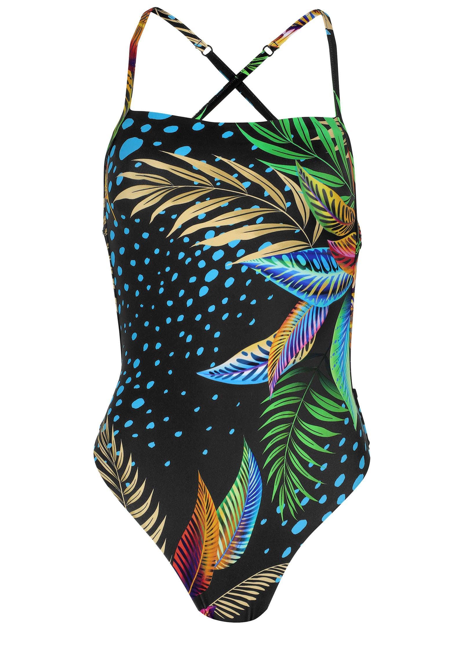 Capri Strappy One-Piece - Spotted Palms Product Image