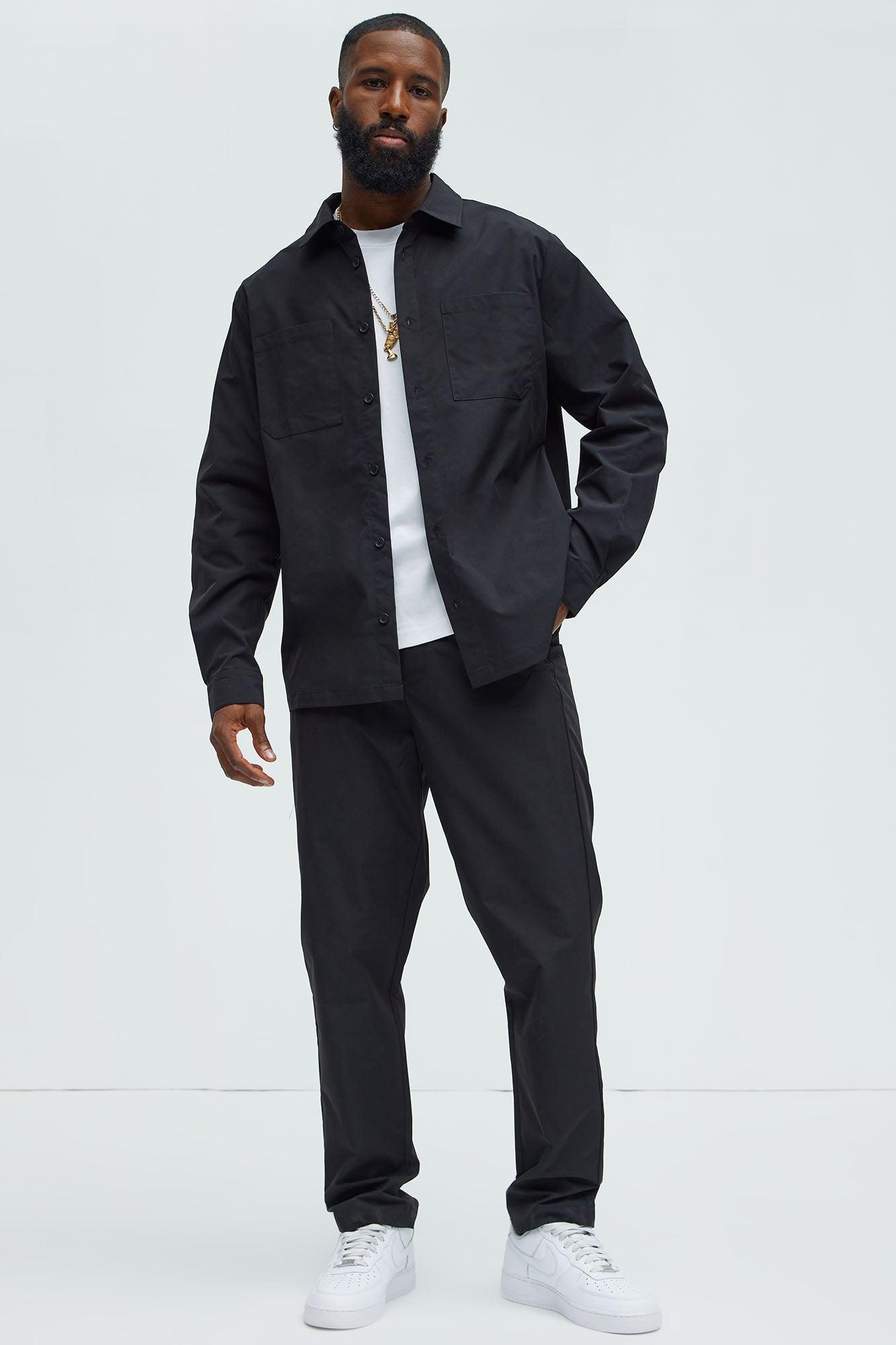 Ansel Hybrid Slim Commuter Pants - Black Product Image