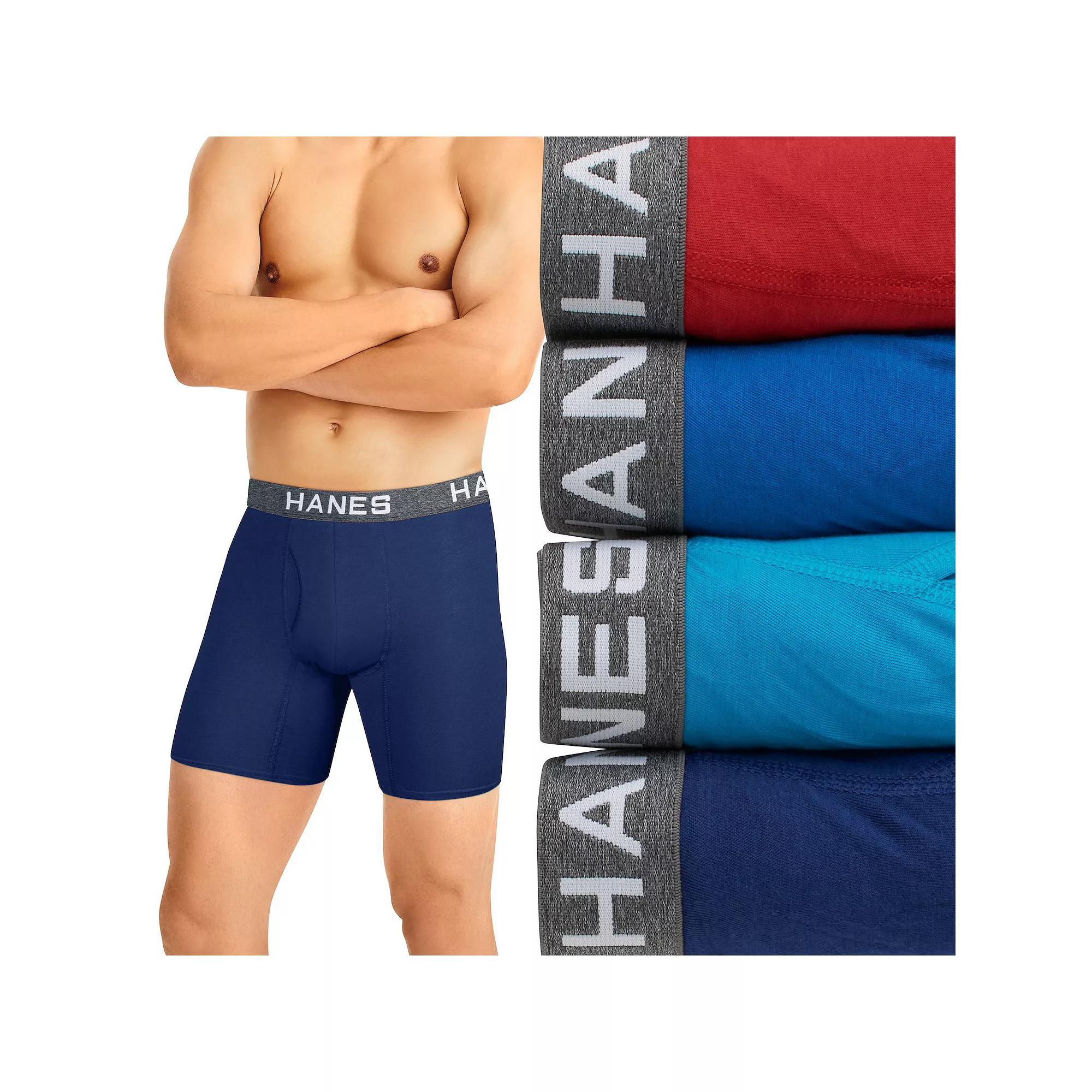 Hanes Ultimate 4-Pack Men's Comfort Flex Fit Boxer Briefs, Size: XXL, Assorted Product Image