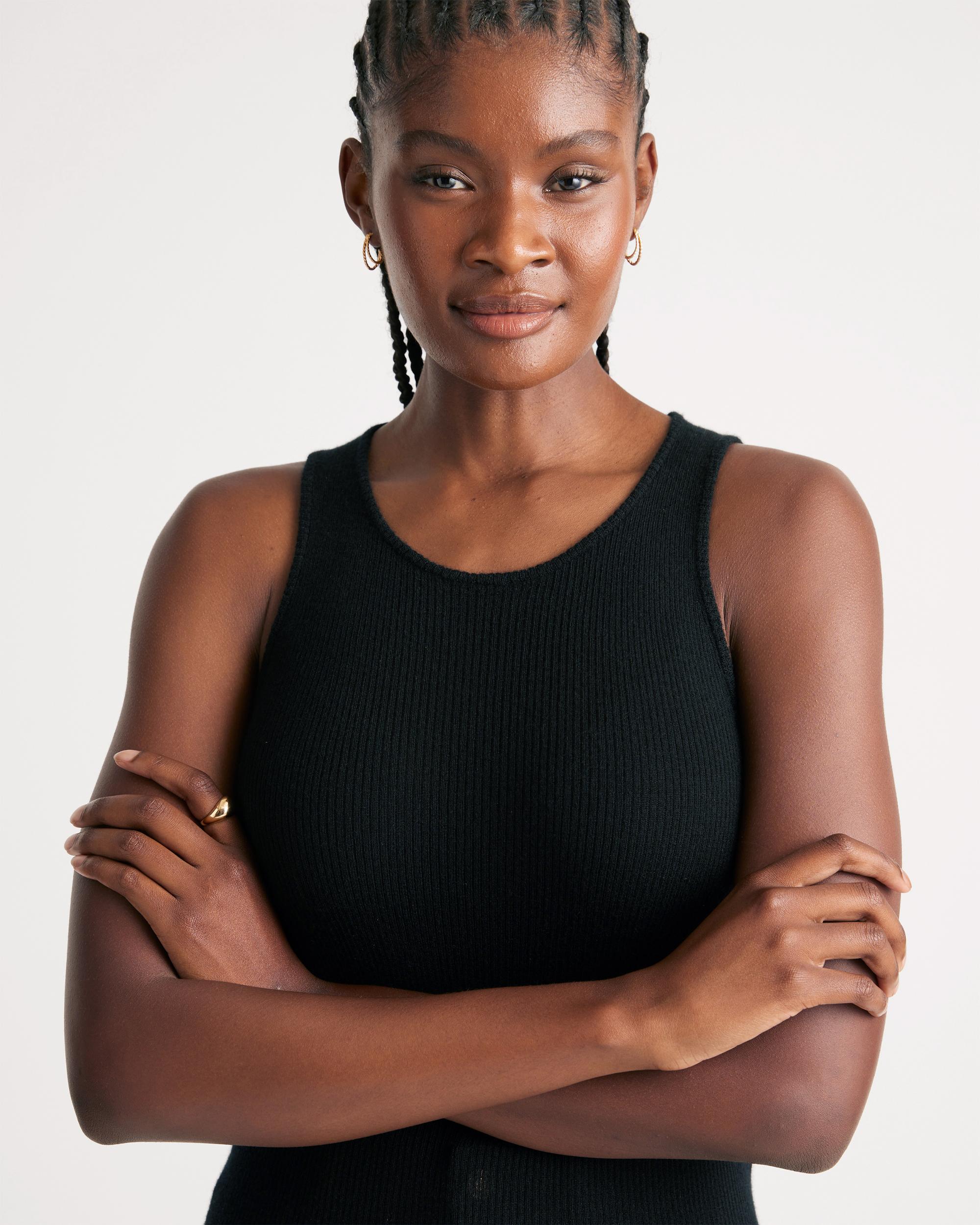 Quince | Women's Featherweight Cashmere Ribbed Tank Top Product Image