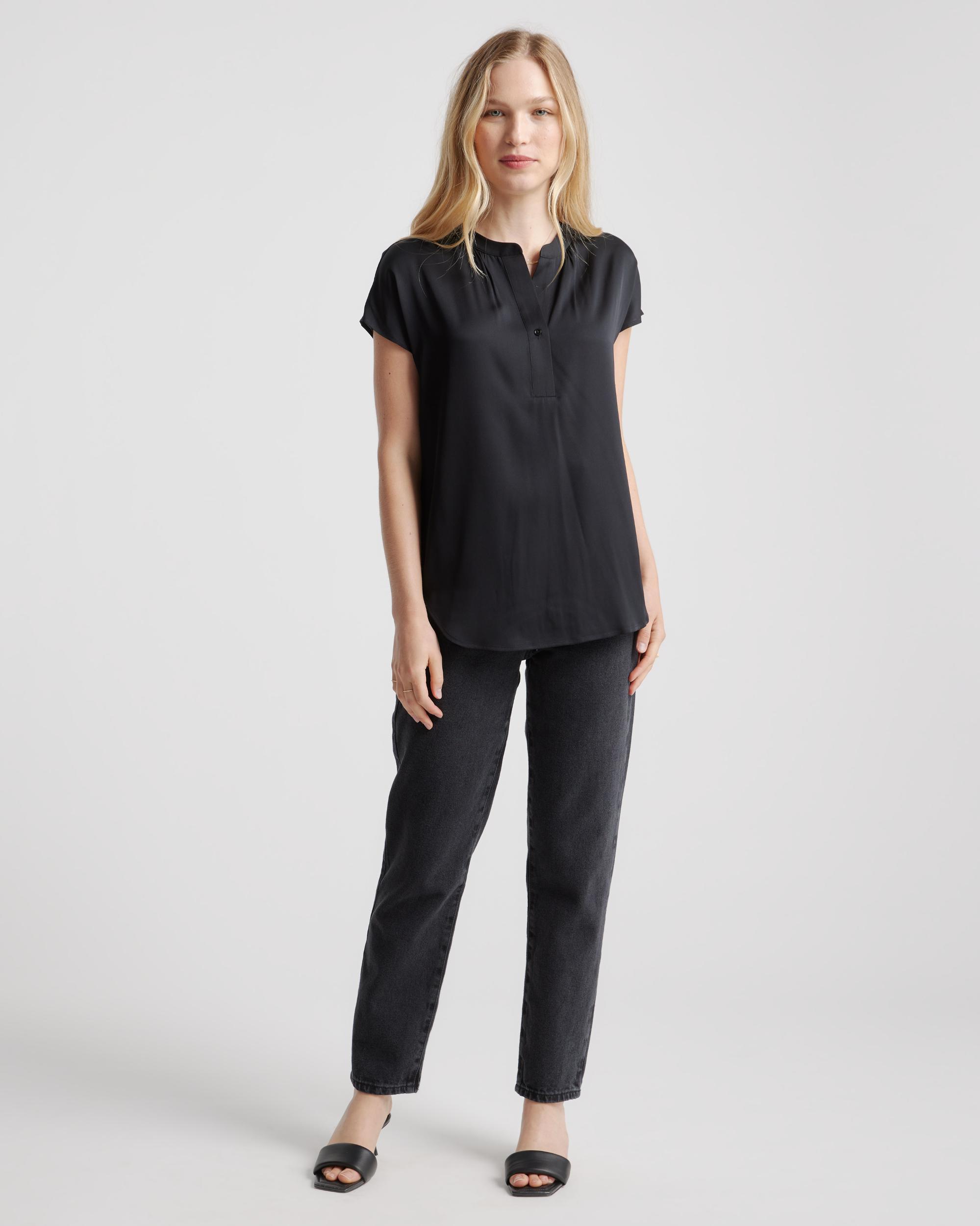 Quince | Women's Washable Stretch Silk Dolman Sleeve Blouse Mulberry Silk Product Image