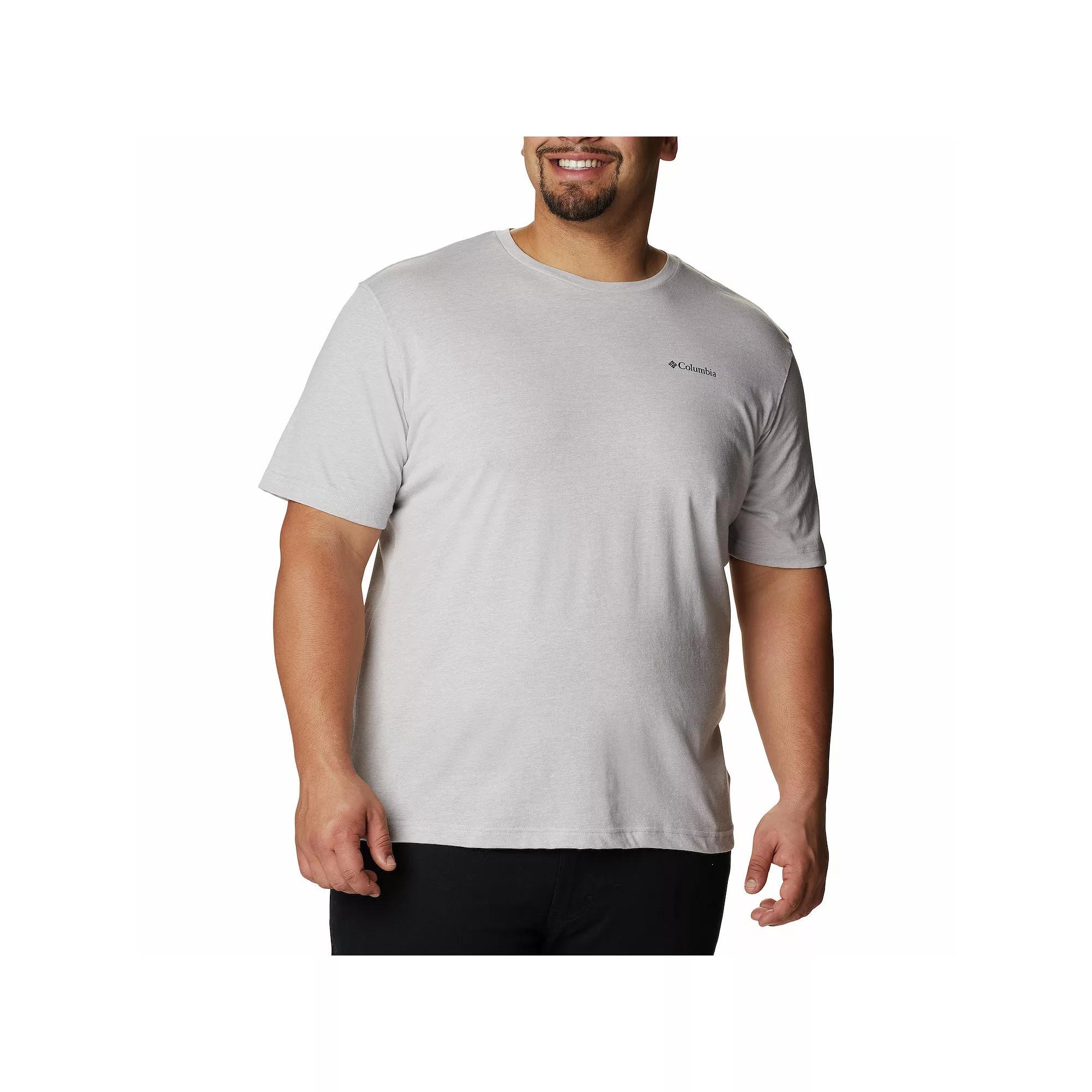 Big & Tall Columbia Thistletown Hills Omni-Wick Performance Tee, Men's, Size: XXL Tall, Columbia Grey Product Image