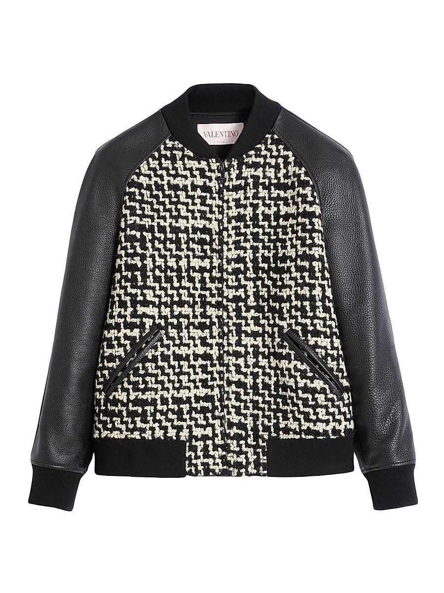 Mens Chez Soft Tweed Varsity Jacket Product Image