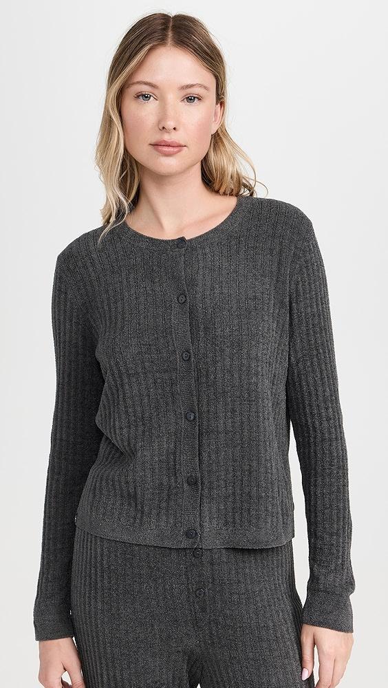 Barefoot Dreams CozyChic Ultra Light Ribbed Button Cardigan | Shopbop Product Image