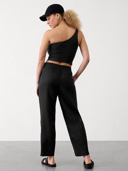 Retreat High Rise Linen Ankle Pant Product Image