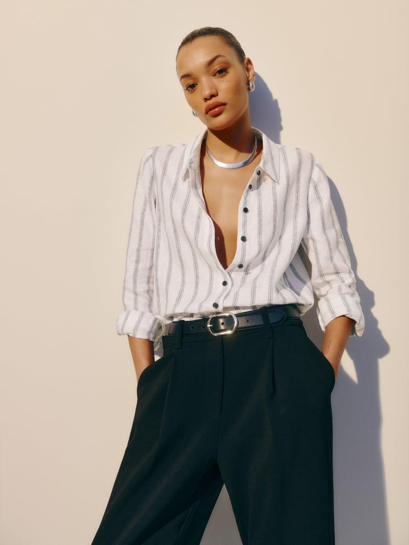 Sky Relaxed Linen Top Product Image
