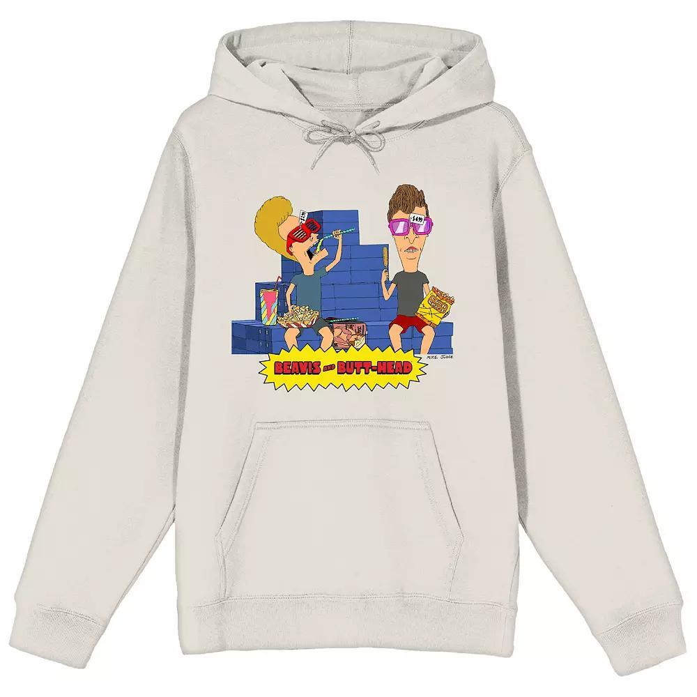 Men's Beavis & Butthead Nachos Time Graphic Hoodie, Size: Small, Green Product Image