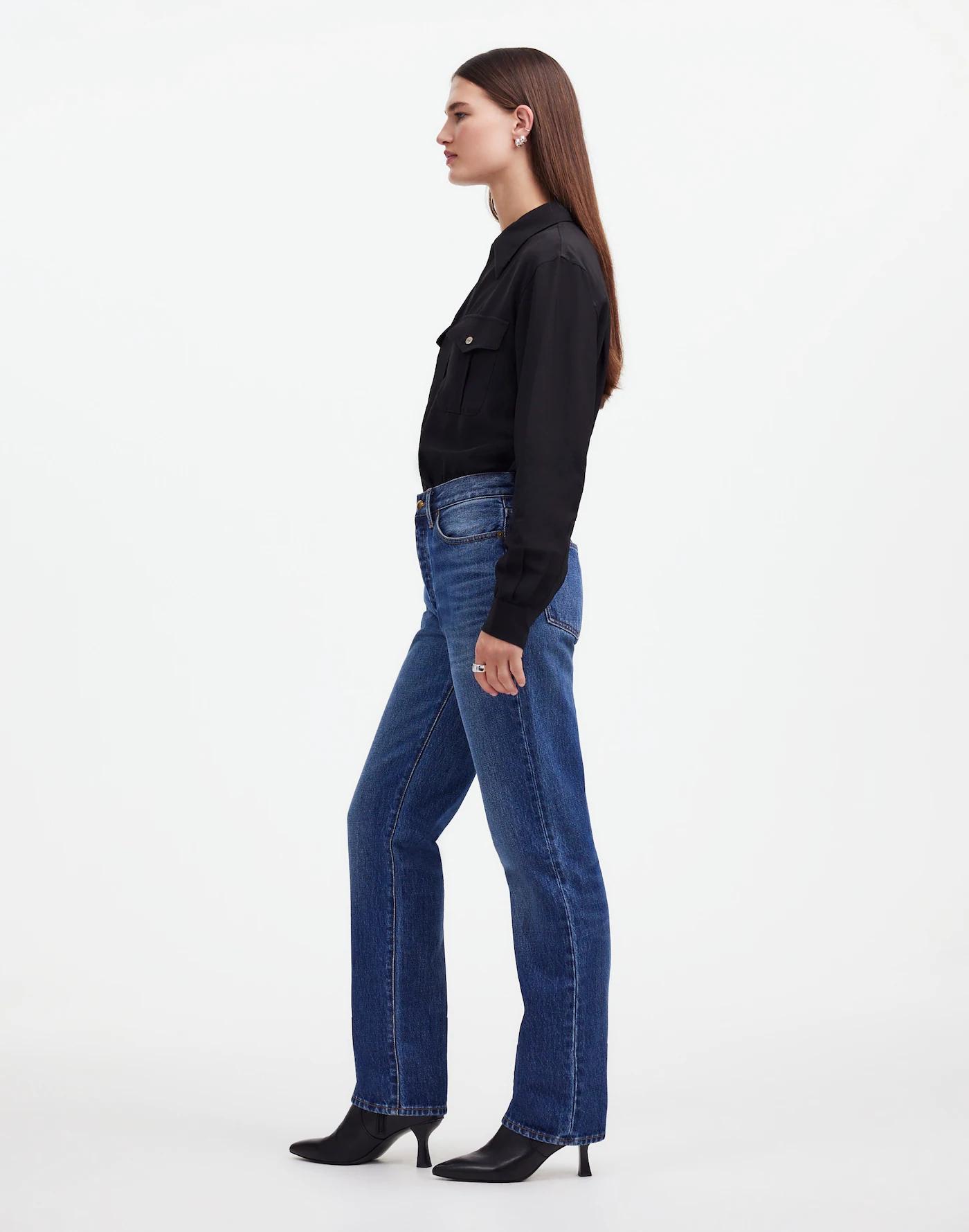 Alexa Chung for Madewell High-Rise Straight Jean in Allendale Wash Product Image
